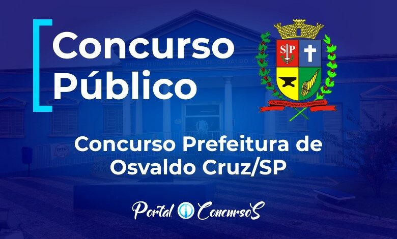 Prefeitura de Osvaldo Cruz oferece 18 cargos em concurso