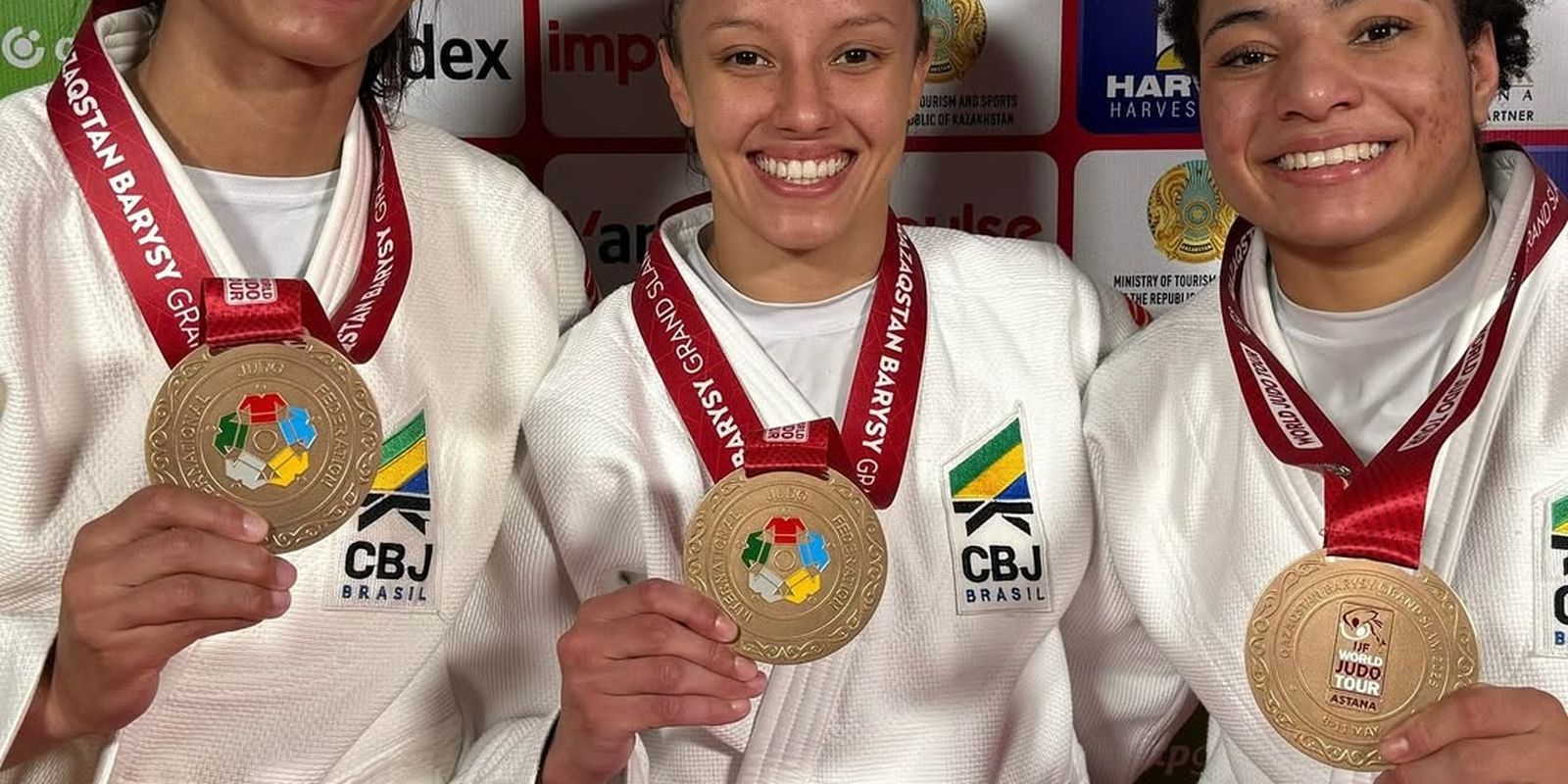 Brasileiras garantem três bronzes em 1º dia de Grand Slam de Judô