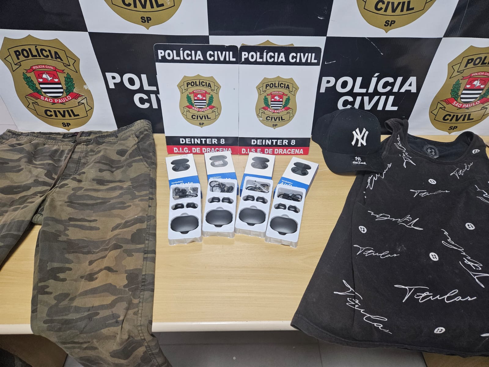 Polícia civil recupera objetos furtados em lojas de Dracena e identifica suspeitos
