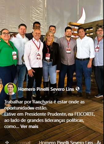 Direita da elite política de Rancharia vai ao encontro de Bolsonaro e Tarcísio