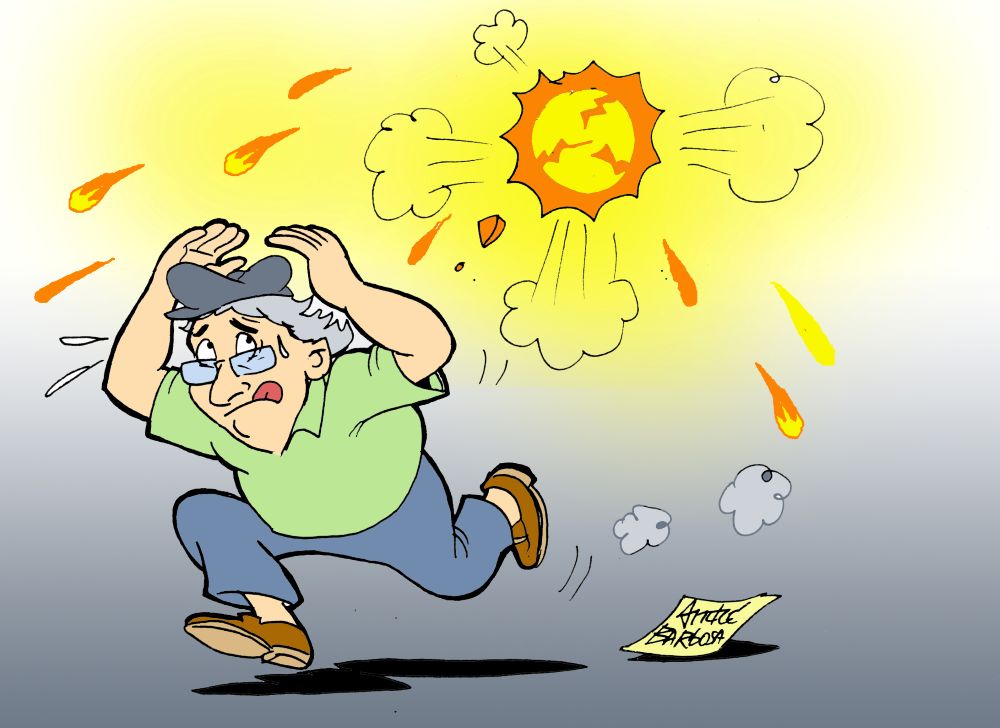Calor de quase 40ºC na cidade faz umidade cair para 14%
