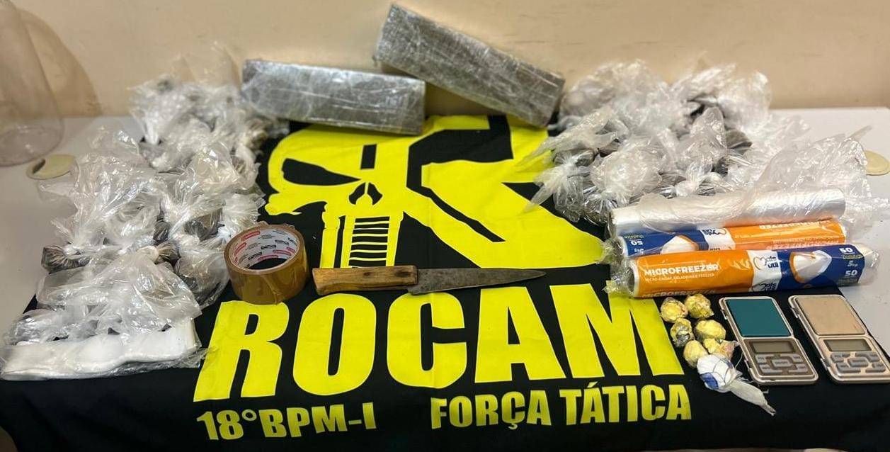 PM apreende menor e drogas em casa do Jardim Universitário