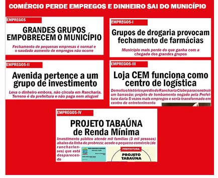 COMÉRCIO É O PATINHO FEIO DA ECONOMIA DE RANCHARIA