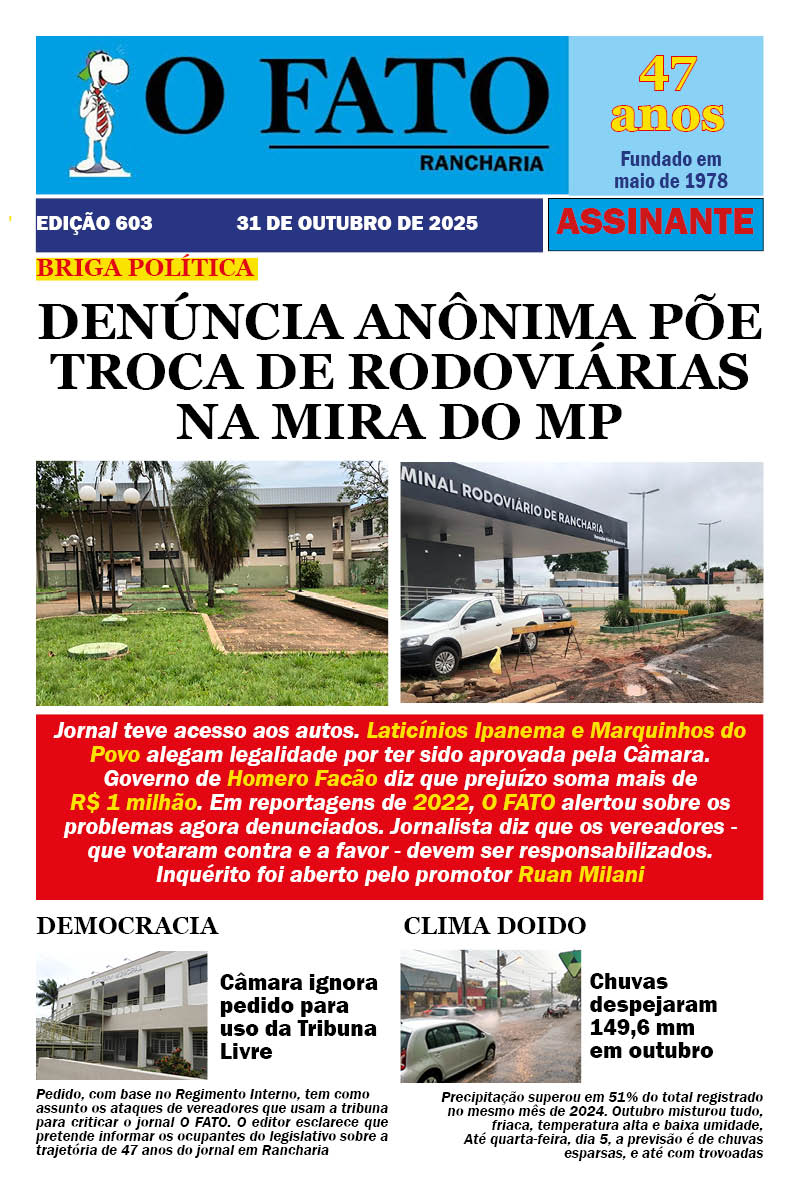 Jornal O FATO revela com exclusividade o que o MP apurou até agora sobre a troca de rodoviárias